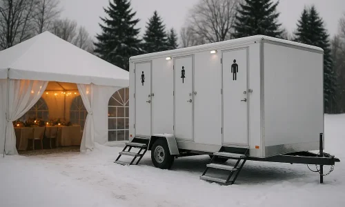 Winter Weddings: Why Portable Restroom Trailers Are Essential