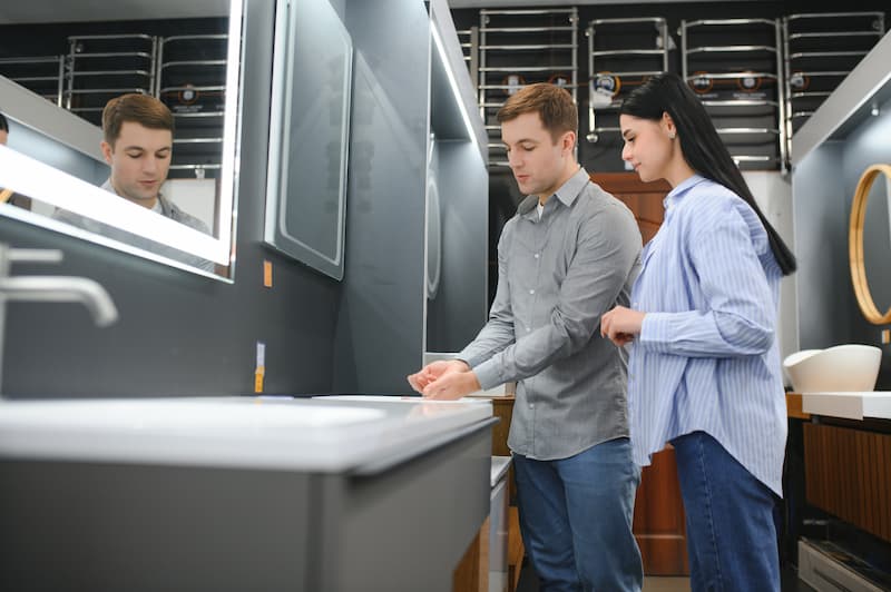 young-couple-choosing-new-bathroom-furniture-plumbing-shop-with-lots-sanitary-goods (1) (1) restroom trailer rental for events